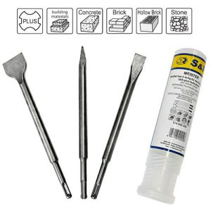 Set de cinceles SDS Plus S&R